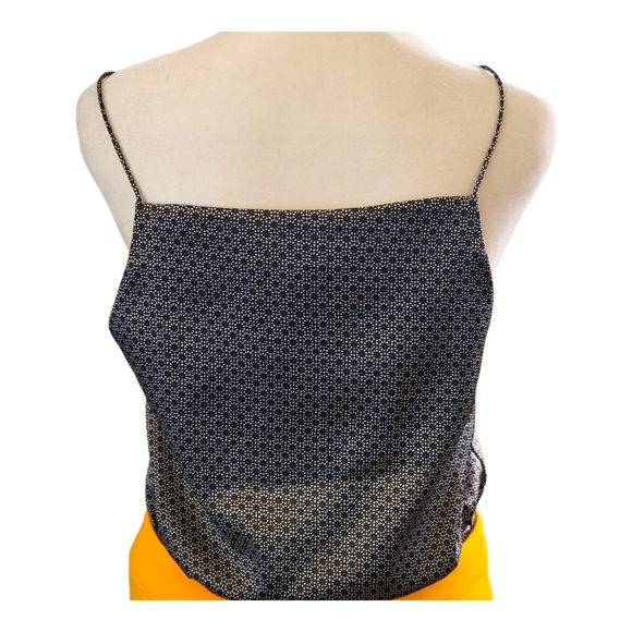 H&M Micro Print Cami Top | Black & White | Camisole | Satin Like | Geometric | 6 - Picture 3 of 14